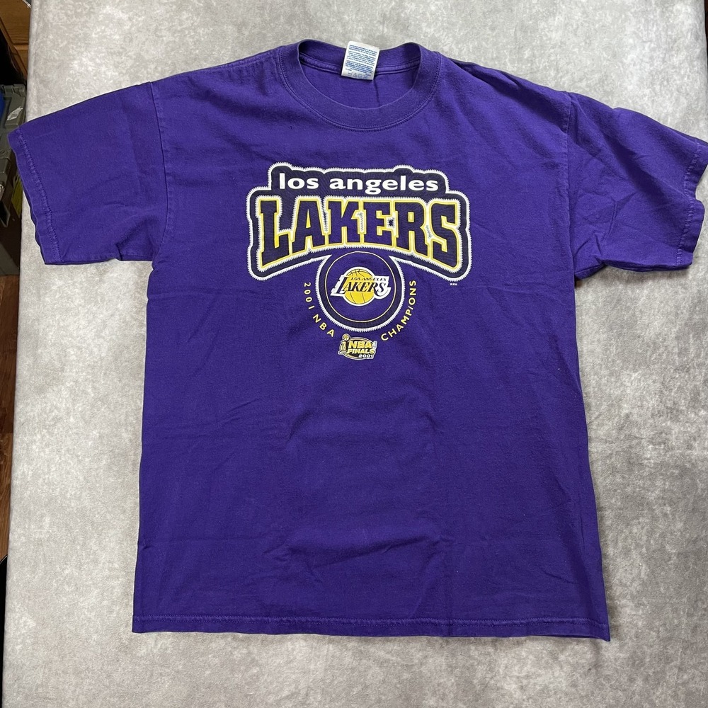2001 NBA Los Angeles LAKERS  NBA Finals Champion‎ Shirt Size L Adult